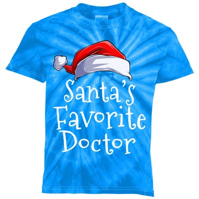 Funny Santas Favorite Doctor Christmas Family Santa Xmas Gift Kids Tie-Dye T-Shirt