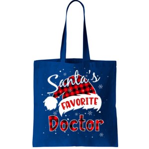 Funny SantaS Favorite Doctor Christmas Matching Pajama Funny Gift Tote Bag