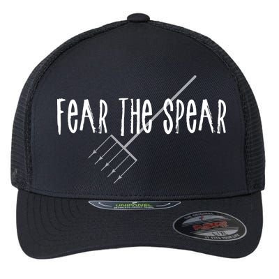 Funny Sturgeon Fishing Spearfishing Fear The Spear Flexfit Unipanel Trucker Cap