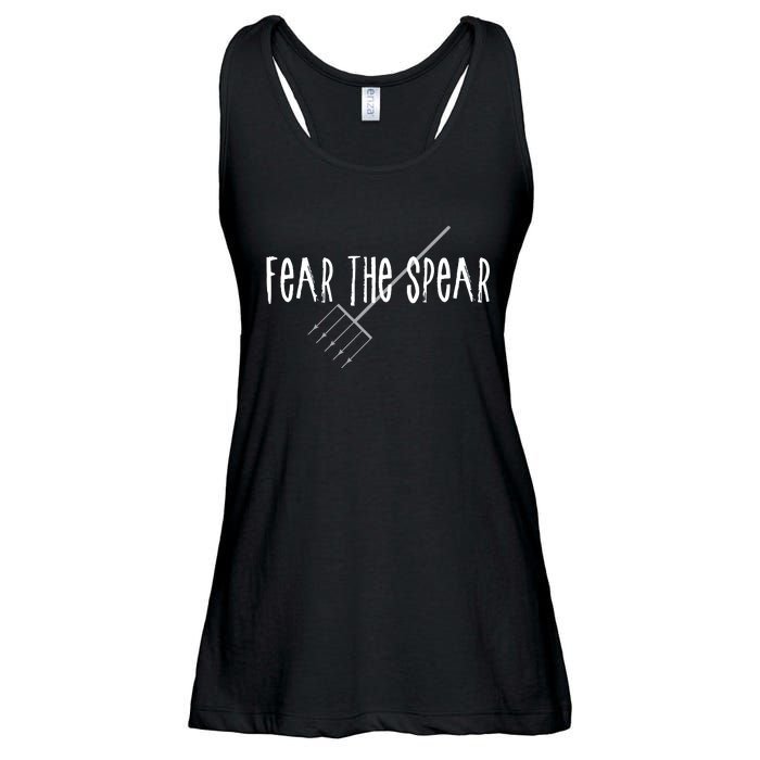 Funny Sturgeon Fishing Spearfishing Fear The Spear Ladies Essential Flowy Tank