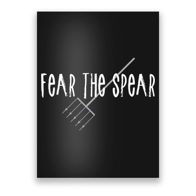 Funny Sturgeon Fishing Spearfishing Fear The Spear Poster