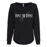 Funny Sturgeon Fishing Spearfishing Fear The Spear Womens California Wash Sweatshirt