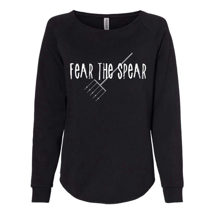 Funny Sturgeon Fishing Spearfishing Fear The Spear Womens California Wash Sweatshirt