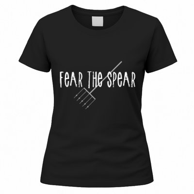 Funny Sturgeon Fishing Spearfishing Fear The Spear Women's T-Shirt