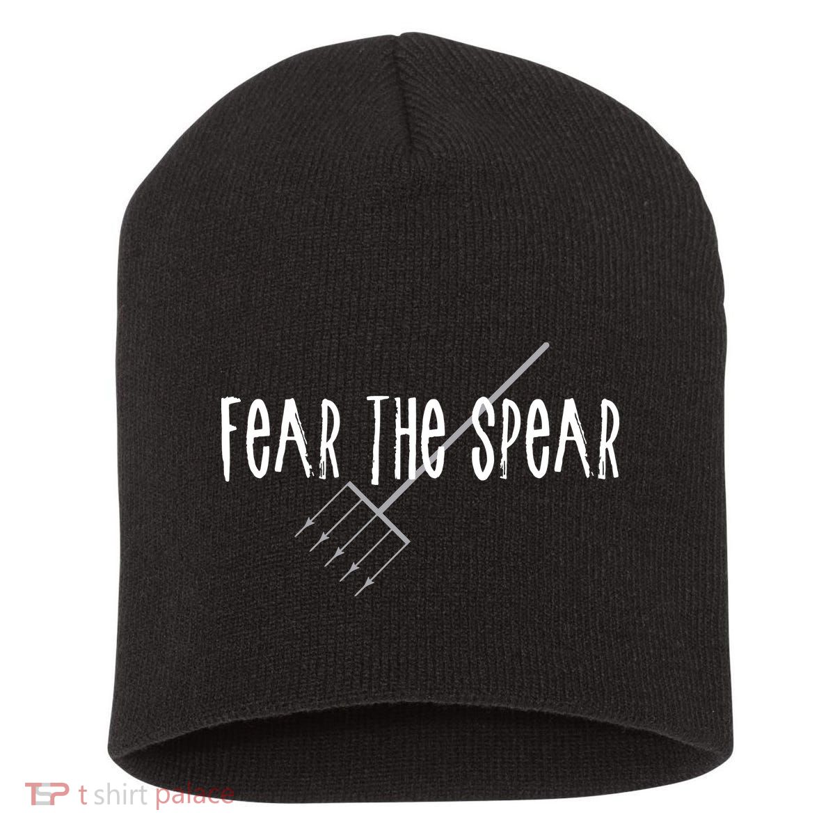 Funny Sturgeon Fishing Spearfishing Fear The Spear Short Acrylic Beanie