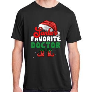 Funny SantaS Favorite Doctor Christmas Funny Gift Adult ChromaSoft Performance T-Shirt