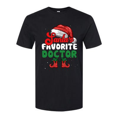 Funny SantaS Favorite Doctor Christmas Funny Gift Softstyle® CVC T-Shirt