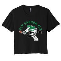 Fly Saquon F.L.Y E.A.G.L.E.S Barkley The Reverse Hurdle 2024 Women's Crop Top Tee