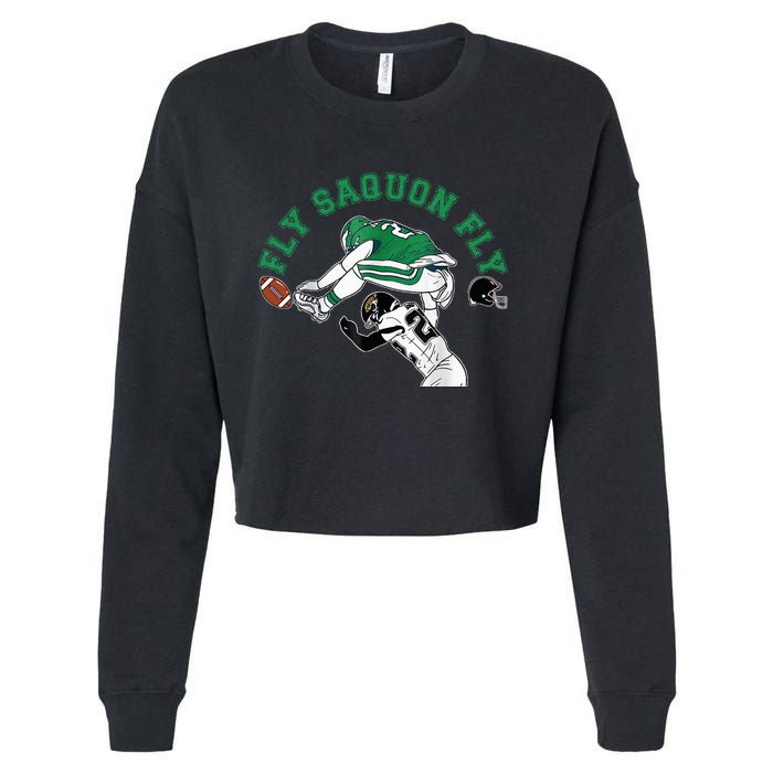 Fly Saquon F.L.Y E.A.G.L.E.S Barkley The Reverse Hurdle 2024 Cropped Pullover Crew