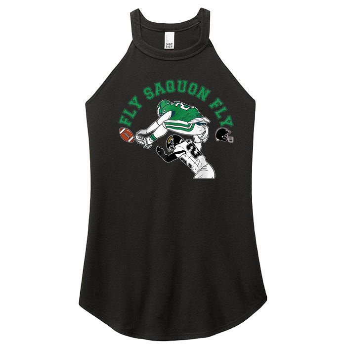 Fly Saquon F.L.Y E.A.G.L.E.S Barkley The Reverse Hurdle 2024 Women's Perfect Tri Rocker Tank