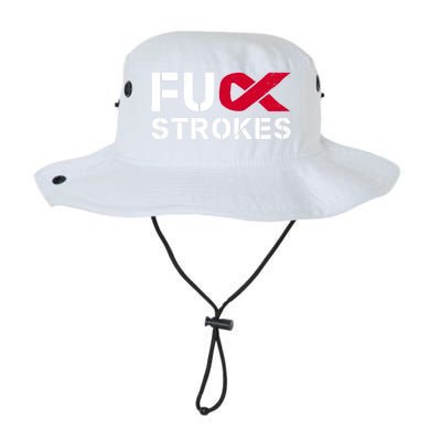 Fuck Strokes Fu Survivor Stroke Awareness Month Red Ribbon Great Gift Legacy Cool Fit Booney Bucket Hat