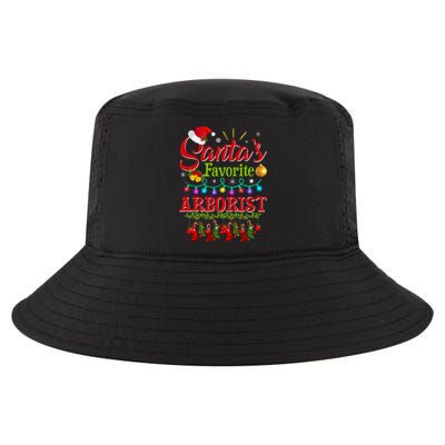 Funny SantaS Favorite Arborist Christmas Santa Hat Light Cool Comfort Performance Bucket Hat