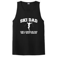 Funny Skiing Father Ski Dad Gift For Dad PosiCharge Competitor Tank