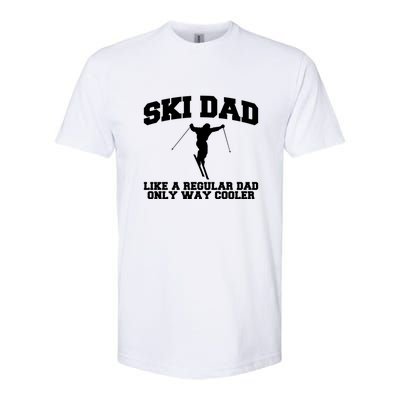 Funny Skiing Father Ski Dad Gift For Dad Softstyle CVC T-Shirt