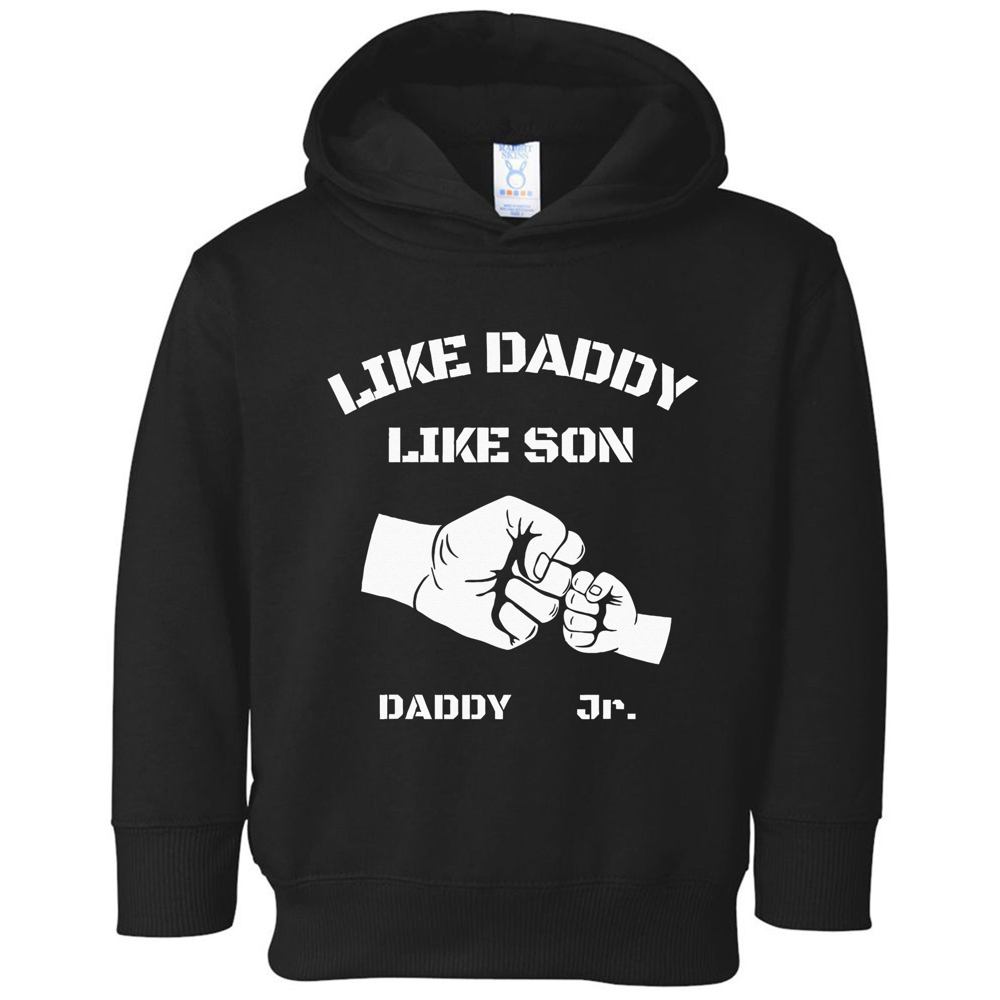 Father Son Fist Bump Matching Fathers Day Daddy Dad & Son Toddler Hoodie