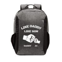 Father Son Fist Bump Matching Fathers Day Daddy Dad & Son Vector Backpack