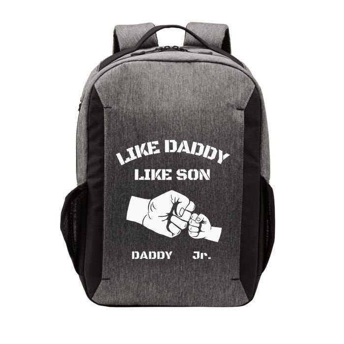 Father Son Fist Bump Matching Fathers Day Daddy Dad & Son Vector Backpack