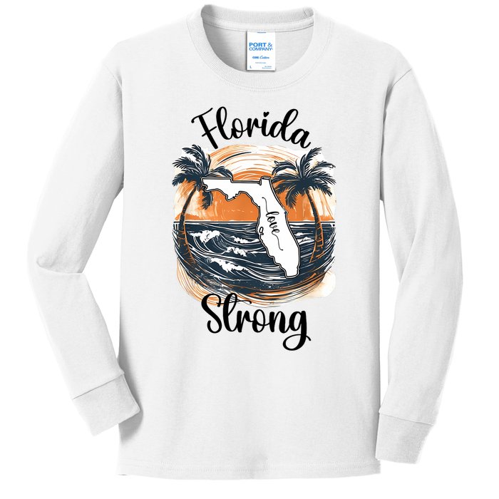 Florida Strong Florida Southeastern Kids Long Sleeve Shirt