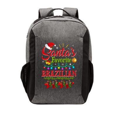 Funny SantaS Favorite Brazilian Christmas Santa Hat Light Vector Backpack