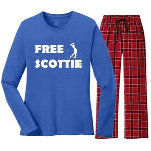 Free Scottie Women's Long Sleeve Flannel Pajama Set 