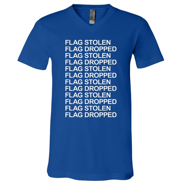 Flag Stolen Flag Dropped V-Neck T-Shirt