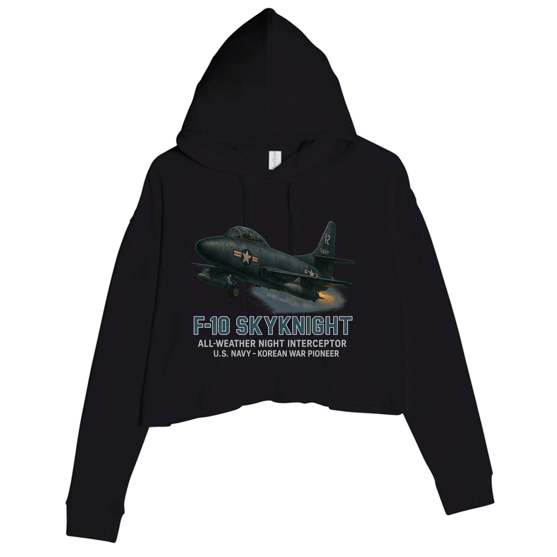 F-10 Skyknight Crop Fleece Hoodie
