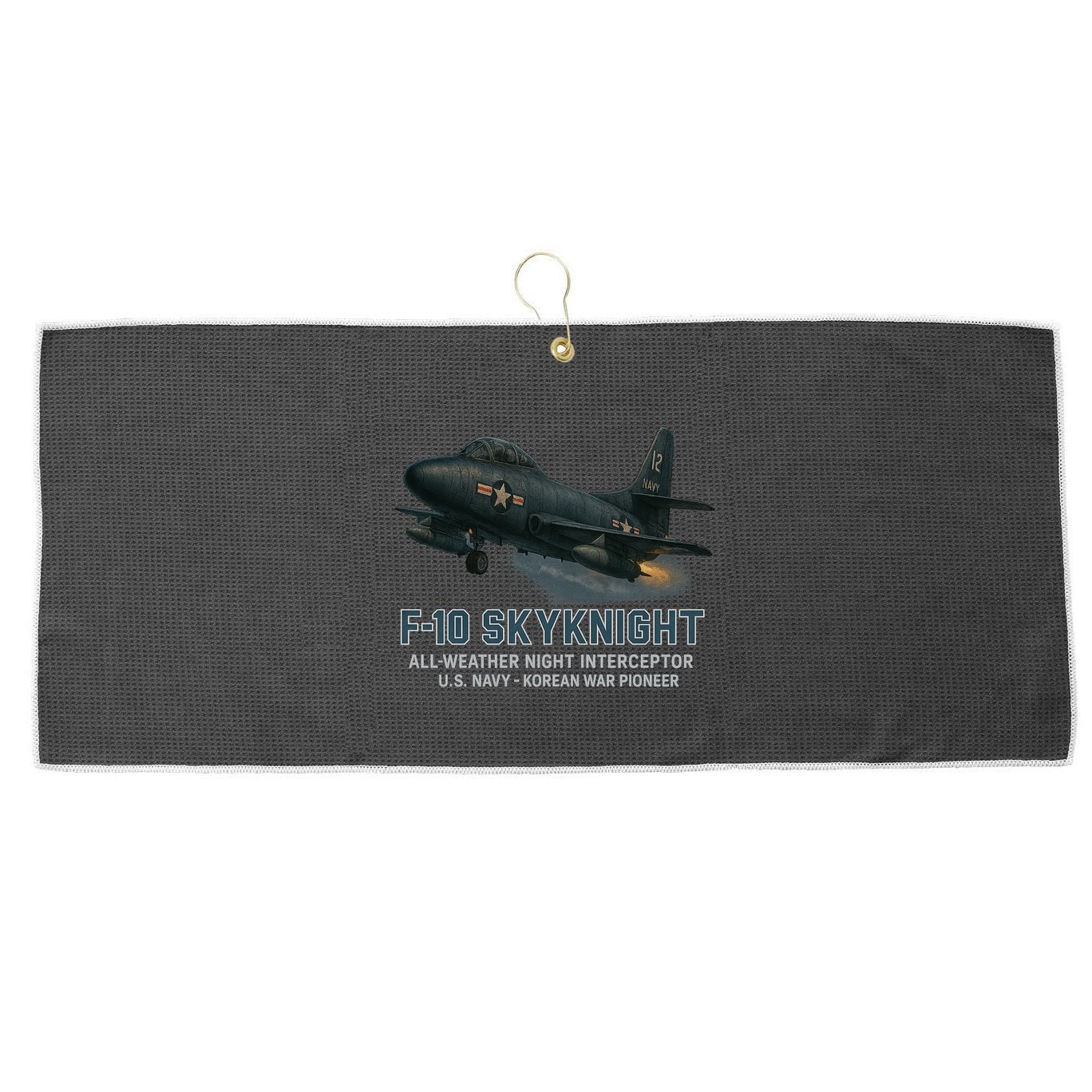 F-10 Skyknight Large Microfiber Waffle Golf Towel