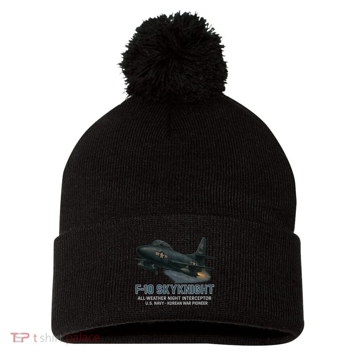 F-10 Skyknight Pom Pom 12in Knit Beanie