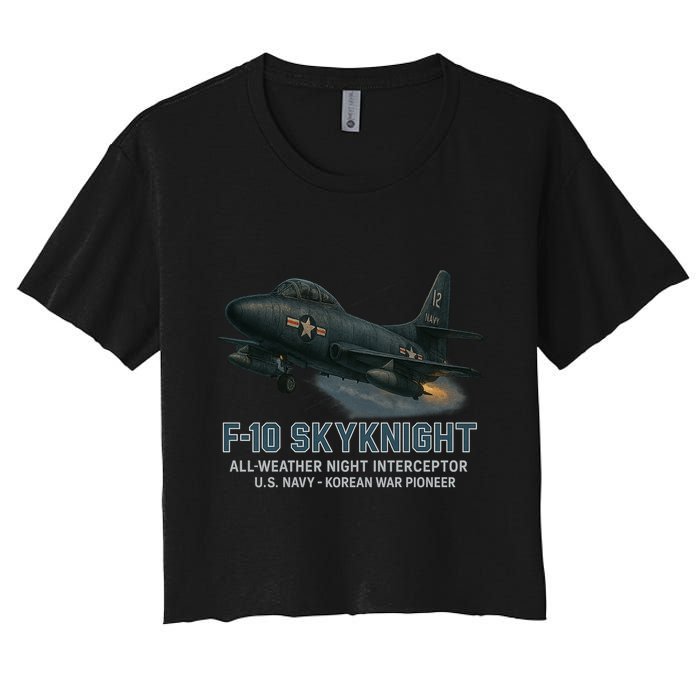 F-10 Skyknight Women's Crop Top Tee