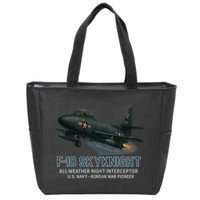 F-10 Skyknight Zip Tote Bag