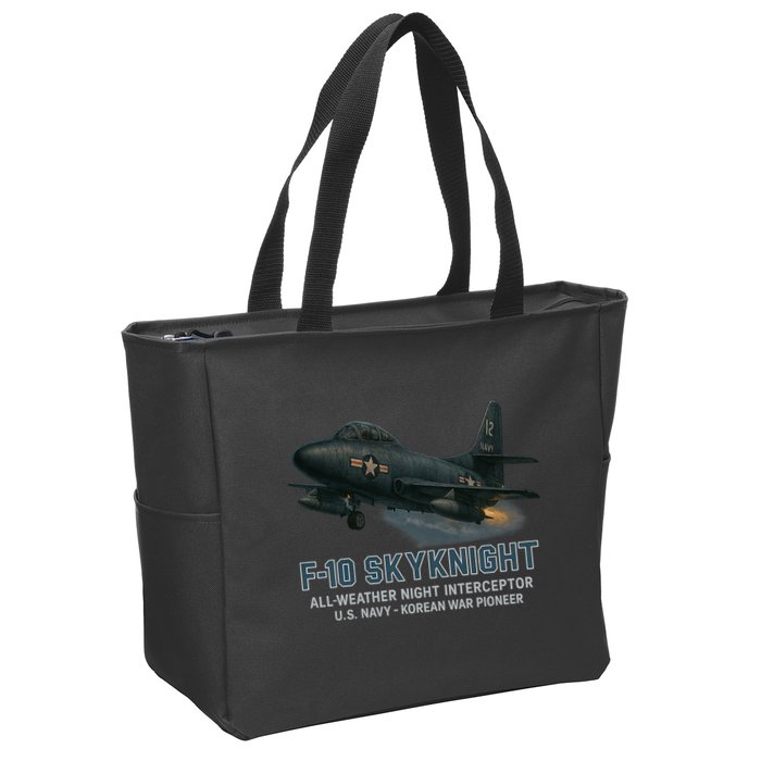 F-10 Skyknight Zip Tote Bag