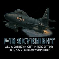 F-10 Skyknight Zip Tote Bag