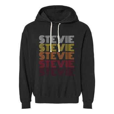 Funny Stevie First Name Vintage Stevie Garment-Dyed Fleece Hoodie