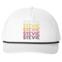 Funny Stevie First Name Vintage Stevie Snapback Five-Panel Rope Hat