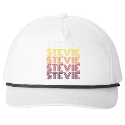 Funny Stevie First Name Vintage Stevie Snapback Five-Panel Rope Hat