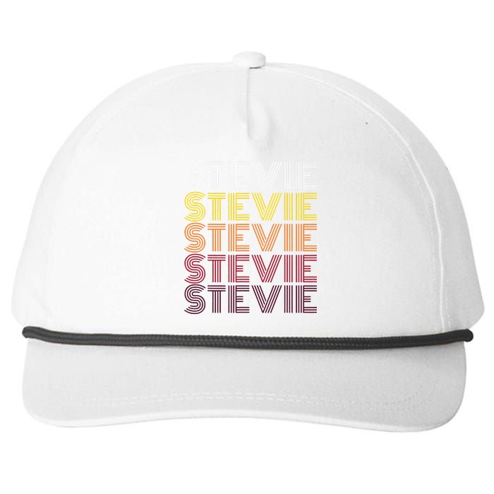 Funny Stevie First Name Vintage Stevie Snapback Five-Panel Rope Hat