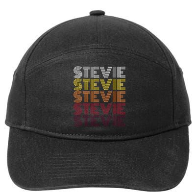 Funny Stevie First Name Vintage Stevie 7-Panel Snapback Hat