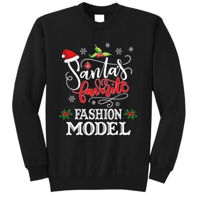 Funny SantaS Favorite Fashion Model Christmas Gift Xmas Hat Sweatshirt