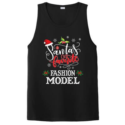 Funny SantaS Favorite Fashion Model Christmas Gift Xmas Hat PosiCharge Competitor Tank