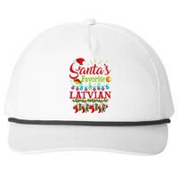 Funny SantaS Favorite Latvian Christmas Santa Hat Light Snapback Five-Panel Rope Hat