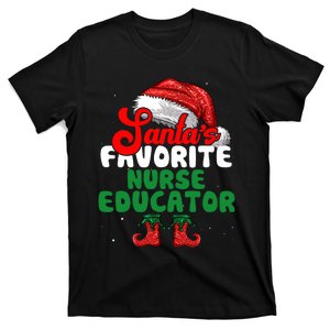 Funny SantaS Favorite Nurse Educator Festive Medical T-Shirt