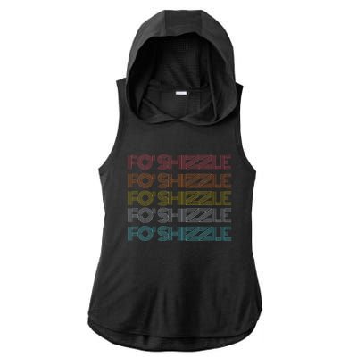 Fo Shizzle Ladies PosiCharge Tri-Blend Wicking Draft Hoodie Tank