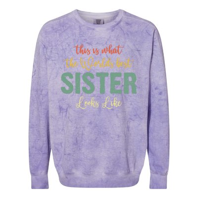 Funny Sister From Sister Sister For Women Colorblast Crewneck Sweatshirt