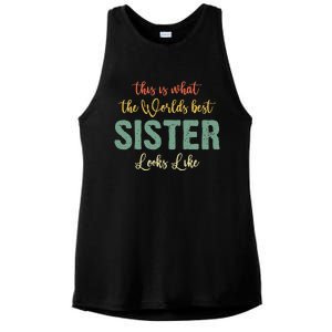 Funny Sister From Sister Sister For Women Ladies PosiCharge Tri-Blend Wicking Tank