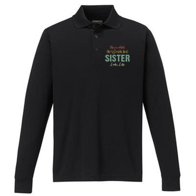 Funny Sister From Sister Sister For Women Performance Long Sleeve Polo