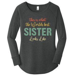 Funny Sister From Sister Sister For Women Women's Perfect Tri Tunic Long Sleeve Shirt