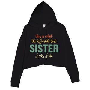 Funny Sister From Sister Sister For Women Crop Fleece Hoodie