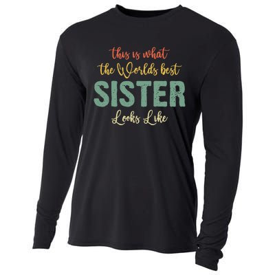 Funny Sister From Sister Sister For Women Cooling Performance Long Sleeve Crew