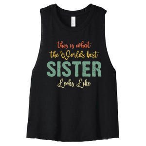 Funny Sister From Sister Sister For Women Women's Racerback Cropped Tank