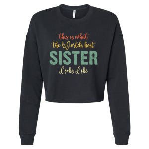 Funny Sister From Sister Sister For Women Cropped Pullover Crew